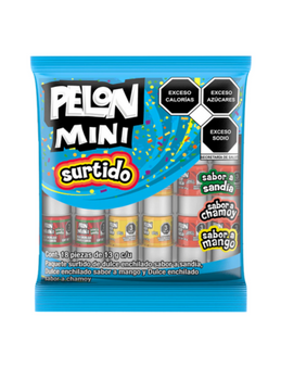Pelon mini assorted flavors 18 pieces